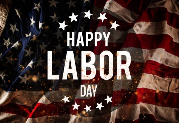Labor day banner, patriotic background — Stock Photo, Image