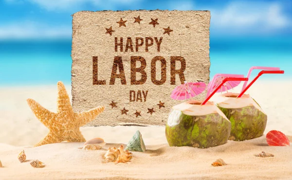 Labor day banner, patriotic background — Stock Photo, Image