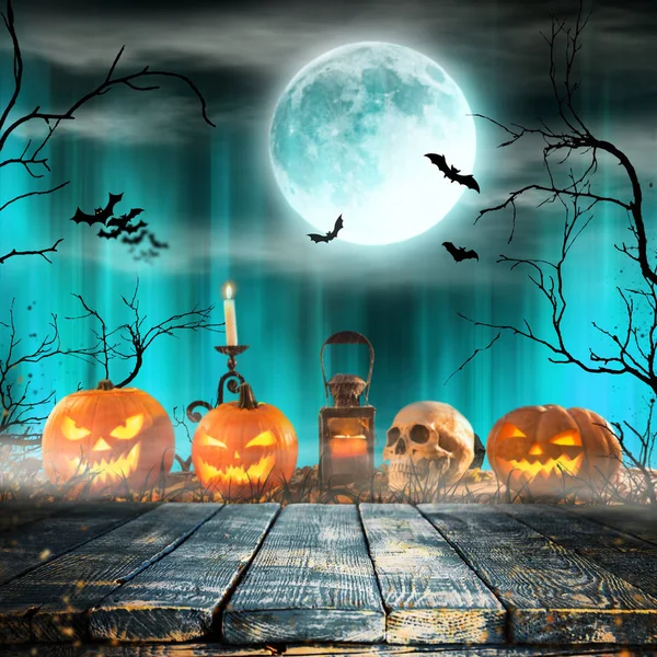 Spooky halloween achtergrond — Stockfoto