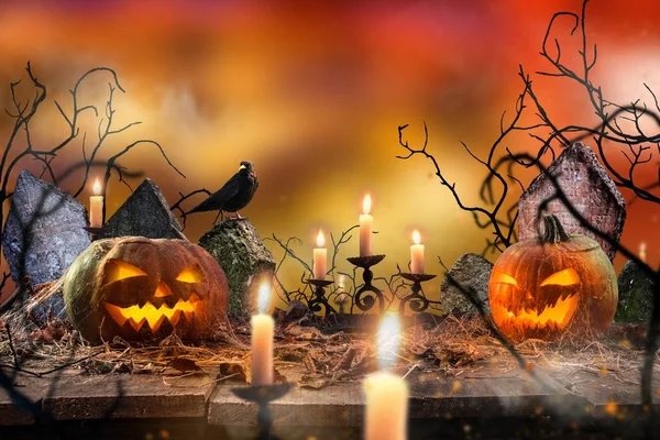 Kísérteties halloween háttér — Stock Fotó