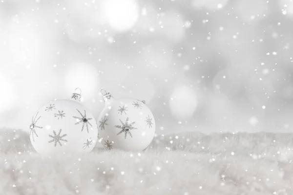 Christmas decoration with blurred background — Stock Photo, Image