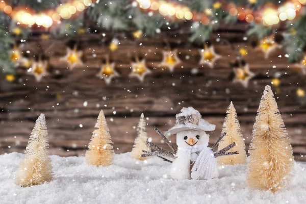 Decoración de Navidad sobre fondo de madera —  Fotos de Stock