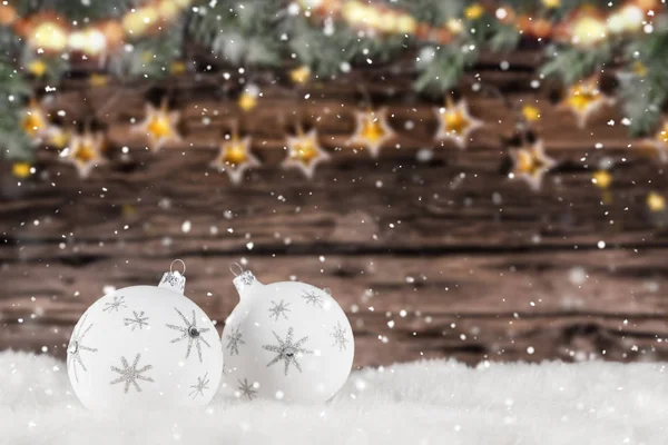 Christmas decoration with blurred background — Stock Photo, Image