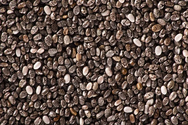 Těsní semena Chia, pozadí textury. — Stock fotografie