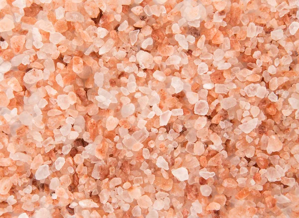 Rosa Himalayan grova korn salt textur. — Stockfoto