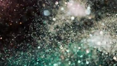 Soyut renkli ışıklar parlak sanat arka planı 4k, süper yavaş çekim