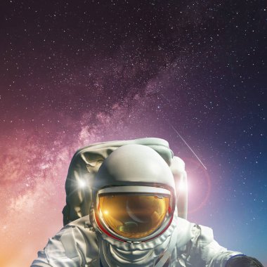 Evreni insan ırkı tarafından fethetme kavramı. Bu görüntünün elementleri NASA tarafından desteklenmektedir