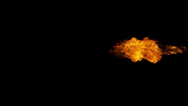 Φωτιά έκρηξη γυρίσματα με κάμερα υψηλής ταχύτητας σε 1000fps, — Αρχείο Βίντεο