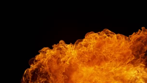 Explosión de fuego con cámara de alta velocidad a 1000fps, — Vídeo de stock