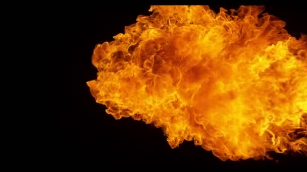 Incendie tir d'explosion avec caméra à grande vitesse à 1000fps,