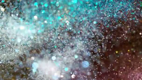 Абстрактные цветные огни блестящий фон искусства 4k, супер замедленной съемки — стоковое видео