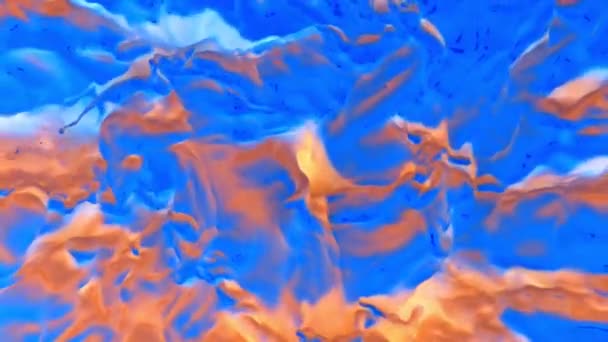 Liquido fuso astratto in super slow motion. — Video Stock