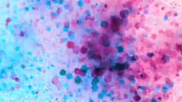 Fond d'art brillant abstrait lumières colorées 4k, super ralenti — Video