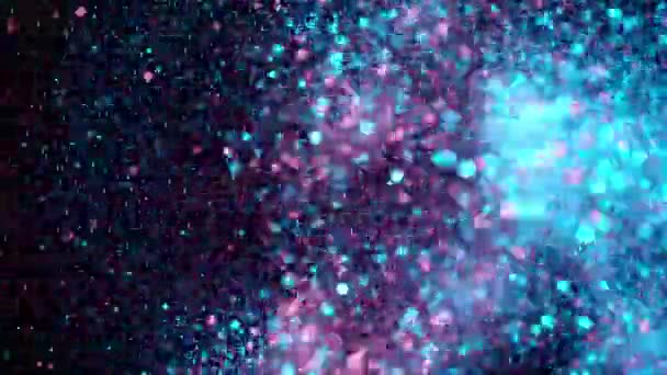 Astratto luci colorate lucido sfondo d'arte 4k, super slow motion — Video Stock