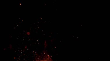 Alevler, kıvılcımlarla, yüksek hızlı kamerayla, 300 fite ateş ediyor.,