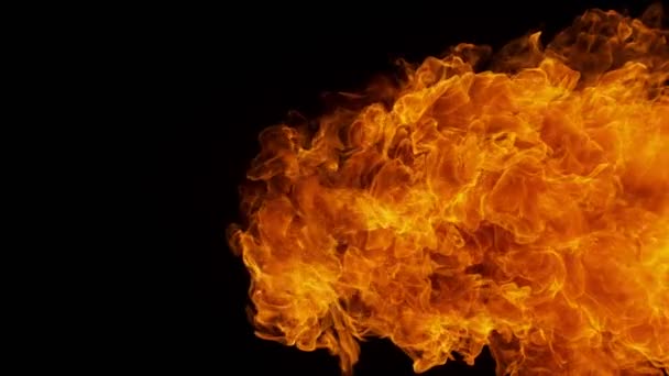 Fire explosion shooting with high speed camera at 1000fps, — Stock Video