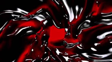 Süper yavaş çekimde soyut erimiş sıvı.