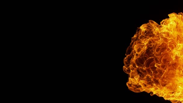 Fire explosion shooting with high speed camera at 1000fps, — Stock Video