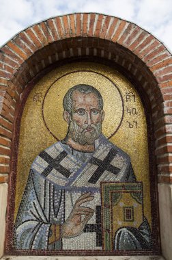 Gürcü Kilisesi Saint Nicholas mozaiği