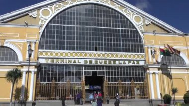 Bolivya, La Paz, 11 Şubat 2017 - merkez otobüs istasyonu terminal, La Paz şehir, Bolivya, Güney Amerika'nın inşa