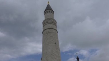 Büyük Minare karmaşık harabeye Bolgar antik kentin Volga Nehri üzerinde Kazan, Tataristan, Rusya yakın arkeolojik bölgesi