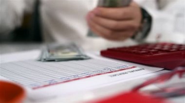 İşadamı sayar dolarlarına ve yıllık raporunda yazıyor notlar