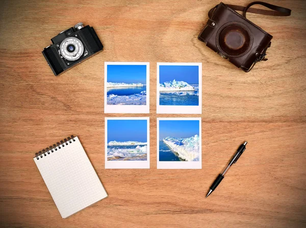 Foto con ghiaccio e iceberg — Foto Stock