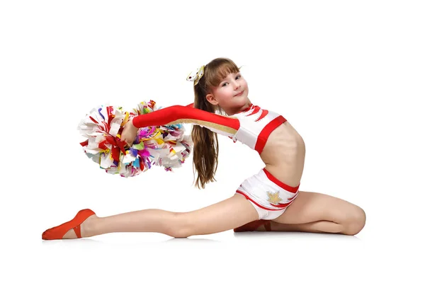 Młoda dziewczyna cheerleaderek — Zdjęcie stockowe