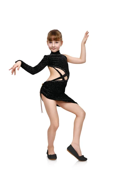 Girl dancing chachacha — Stock Photo, Image