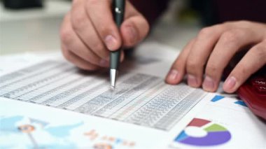Stok istatistikleri izleme ve mali belge denetimi işadamı