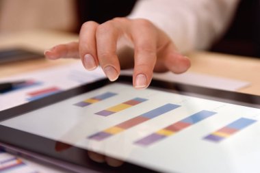 mali çizelgeleri ile tablet