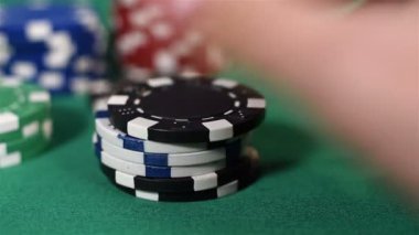 El kadar Poker fişleri, yakın anlatıyor