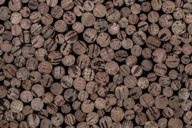 arka plan mantar. birçok küçük mantar Tıpalar. doku mantar