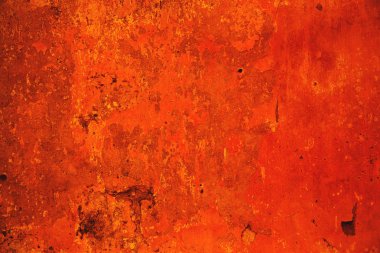 Parlak kırmızı renkli kaba kaba duvarına. Grunge arka plan