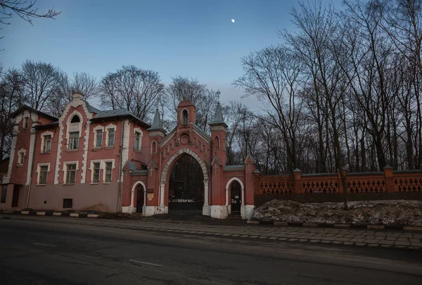 Moskva Ryssland Mar 2017 Huvudporten Ingången Till Vvedenskoe Cemetery German — Stockfoto