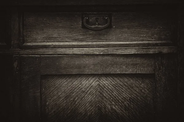 Mobília retro de madeira vintage. Fundo, textura de uma superfície de madeira — Fotografia de Stock