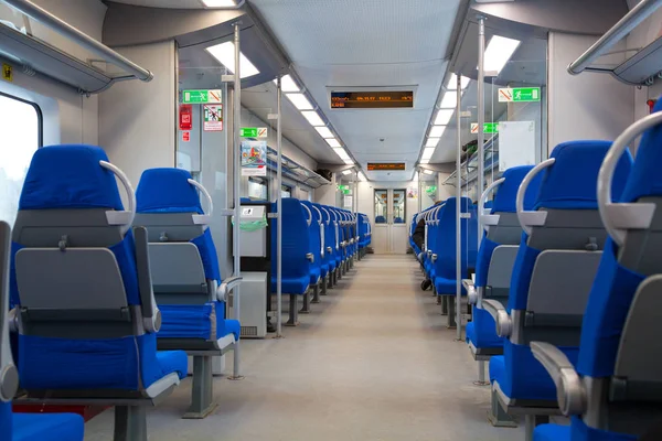 Moscow, Russia - Nov 4, 2017: the interior of the high-speed trains Lastochka — Stock Photo, Image