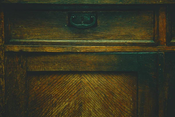 古い木製の表面のテクスチャー ビンテージ家具のクローズ アップの詳細を レトロなスタイルの背景 — ストック写真