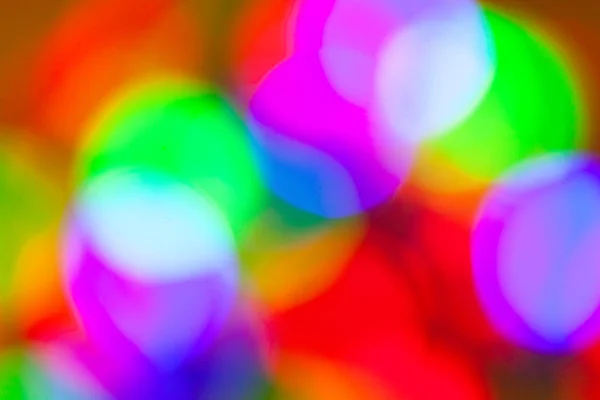 Bright Colorful Blurred Bokeh Closeup Defocused Color Background — Stock Photo, Image