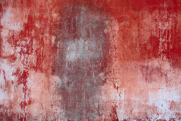 Фактура Тла Старої Бетонної Стіни Лущенням Червоної Фарби — стокове фото