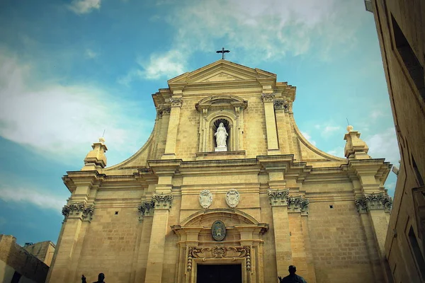 La cathédrale de Gozo à l'intérieur de la citadelle de Victoria ou Rabat - Victoria, Gozo, Malte — Photo