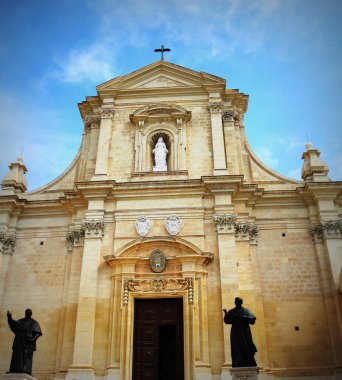 Gozo katedral içinde Victoria veya Rabat - Victoria, Gozo, Malta Kalesi