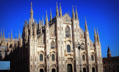 Milan Katedrali Duomo di Milano Gotik katedral kilise Milan ' ın İtalya mi
