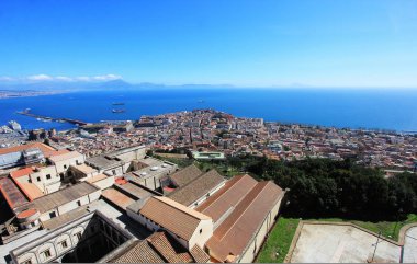 panoramik şehir, Napoli, İtalya