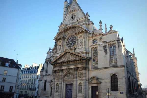 St. Stephens Chiesa del Monte è un luogo di culto cattolico a Parigi situato nel quartiere latino . — Foto Stock