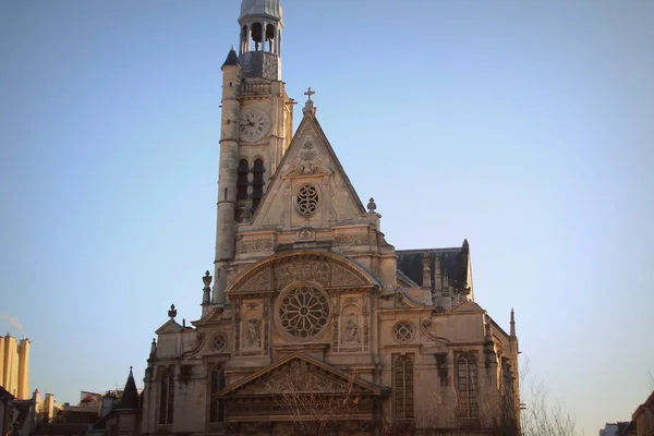 St. stephens Kirche des Berges ist ein katholisches Gotteshaus in Paris im lateinischen Viertel. — Stockfoto