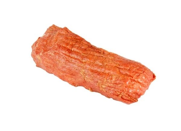 Smoked Meat Ham Isolated White Background — Stock Photo, Image