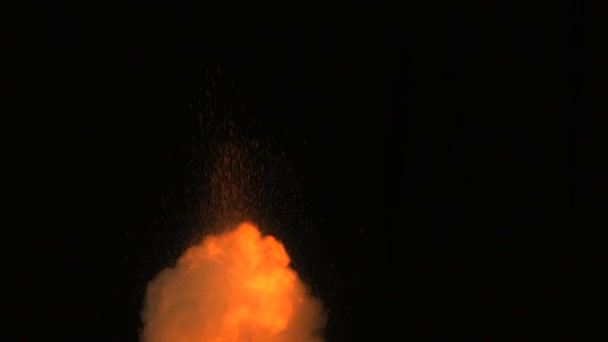 Slow motion explosion toward the sky — Stock Video