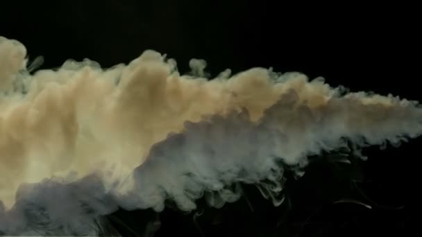 Slow motion mixing smoke — Stock Video