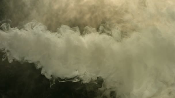 Slow motion thick cloud of smoke — Stock Video